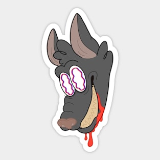 WOLF HEAD KID Sticker